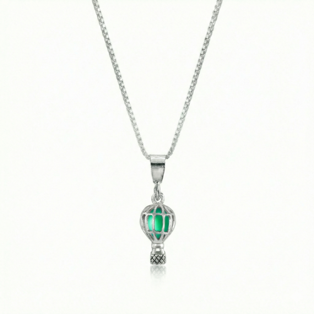 Small Balloon Pendant Frosted GREEN PEN-115-FG