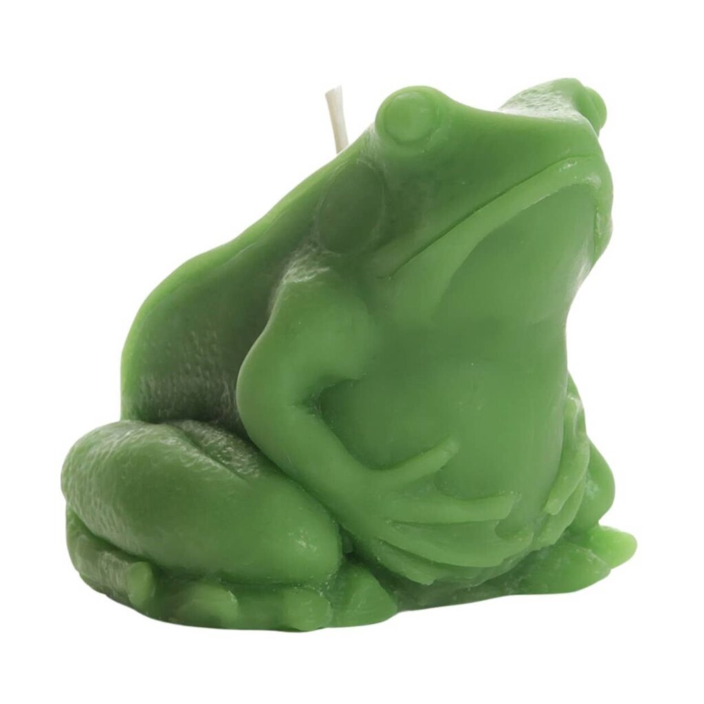 100% Sculpted Beeswax Frog Candle