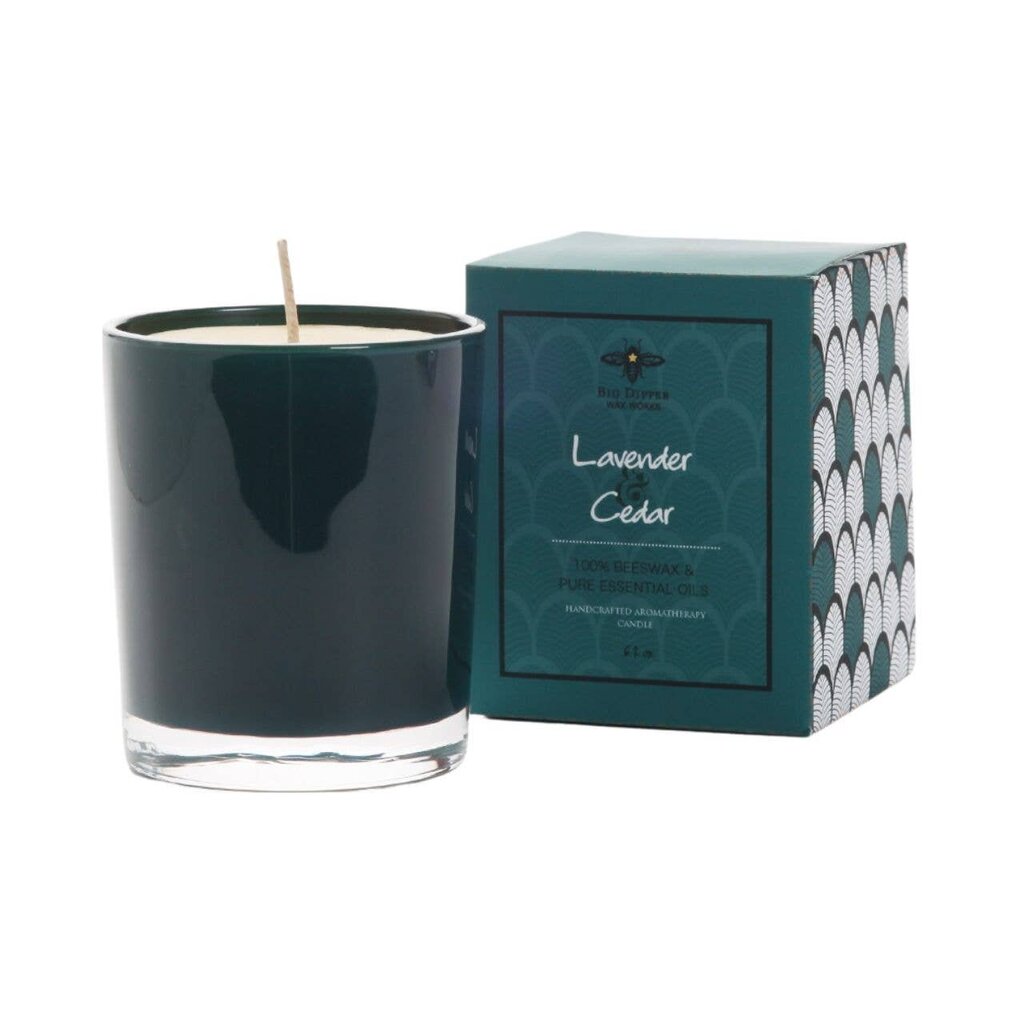 Glass Beeswax Candle Illumination Collection Lavender + Cedar