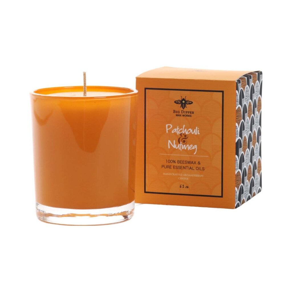 Glass Beeswax Candle Illumination Collection Patchouli + Nutmeg