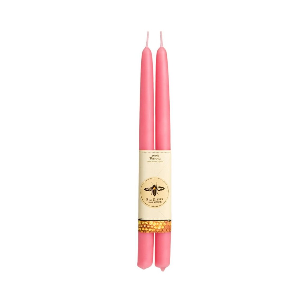 Cherry Blossom 12" 100% Beeswax Hand Dipped Taper Candle