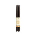 BLACK 12" 100% Beeswax Hand Dipped Taper Candle