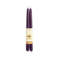 EGGPLANT 12" 100% Beeswax Hand Dipped Taper Candle
