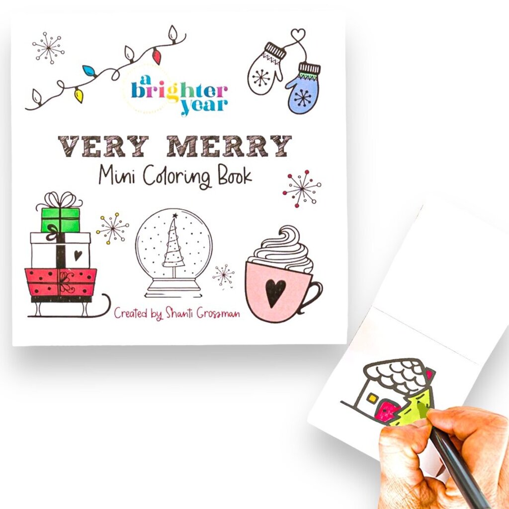 Very Merry Mini Coloring Book for Adult