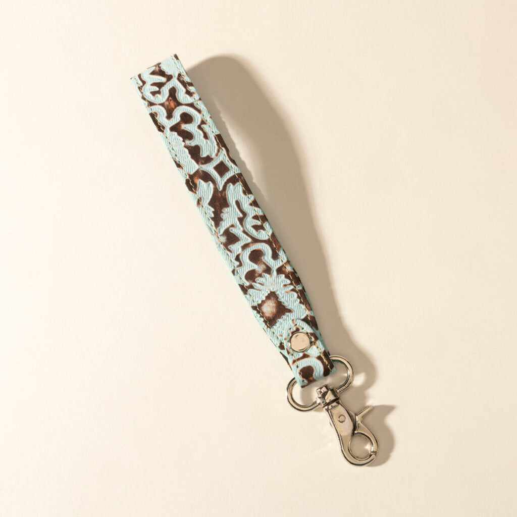 Bonnie Leather Myra Keyfob Denim Smoke S-13812