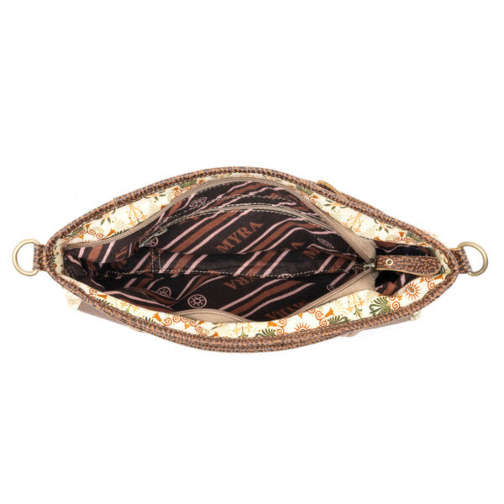 Wildflower Scroll Crossbody Myra Bag Herritage Beige S-12133