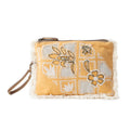 Amber Harvest Embroidered Myra Pouch Sunshine Tan S-12808