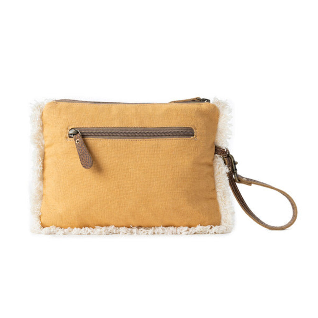 Amber Harvest Embroidered Myra Pouch Sunshine Tan S-12808