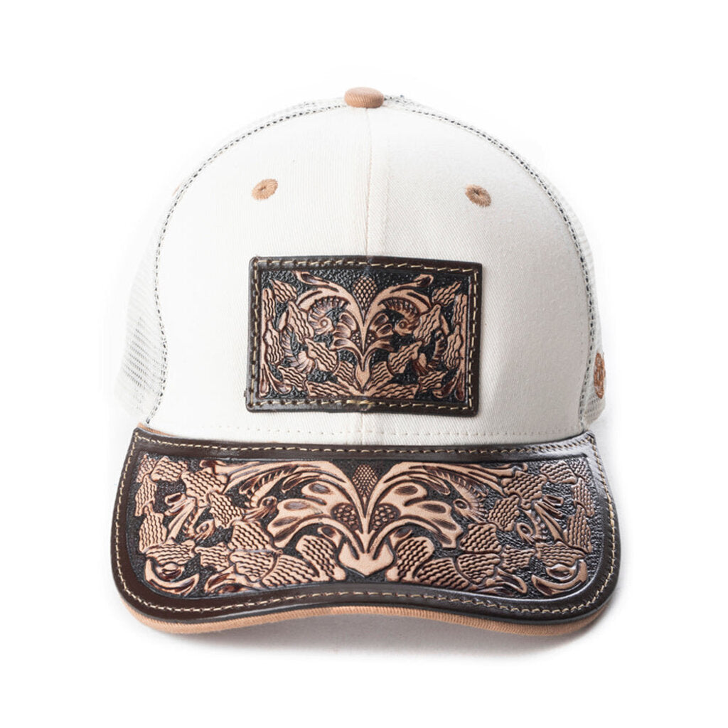 Jenson Hill Cap Brown + Off White S-12048