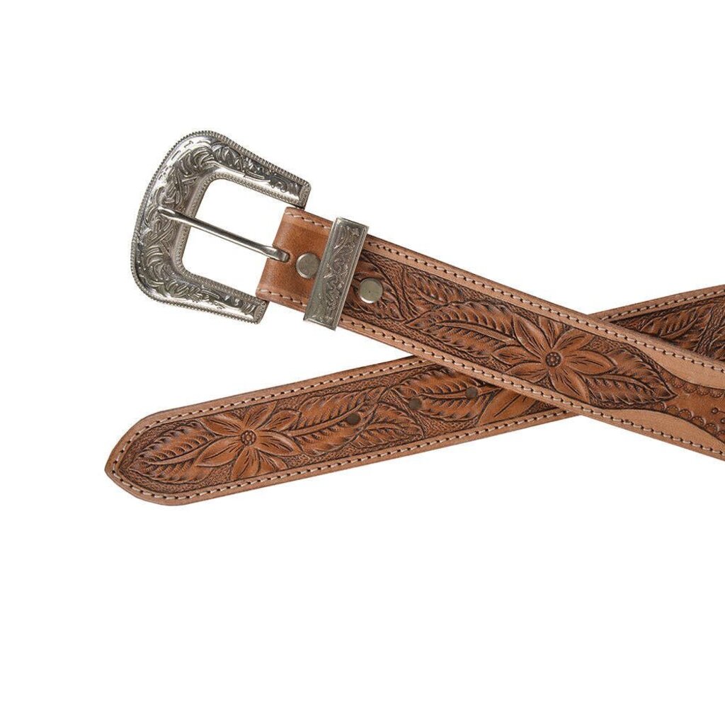 Birch Hand Tooled Leather Myra Belt S-4812 LG