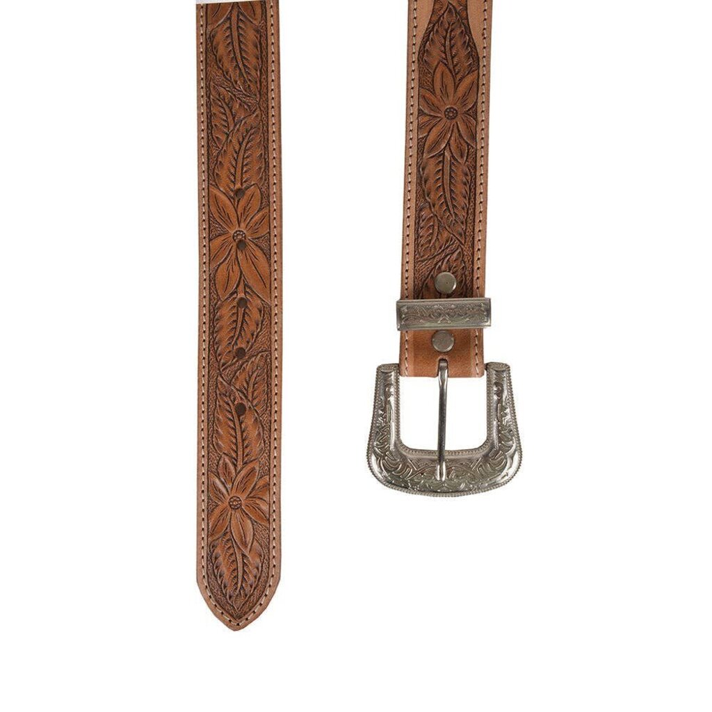 Birch Hand Tooled Leather Myra Belt S-4812 LG