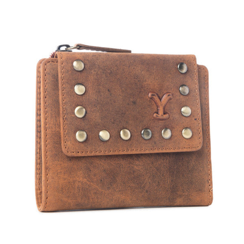 Yellowstone Westmere Studded Myra Credit Card Holder Amber S-13308