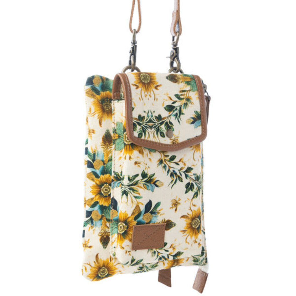Amber Ray Crossbody Myra Bag with Phone Compartment in Sunlit Ivory S-13731