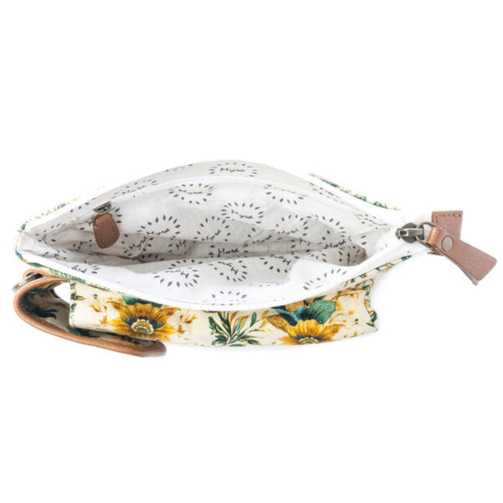Amber Ray Crossbody Myra Bag with Phone Compartment in Sunlit Ivory S-13731