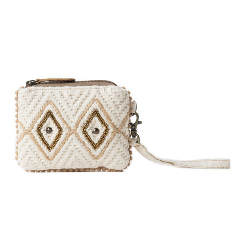 Sierra Whisper Woven Myra Pouch Dusty Ivory S-12814