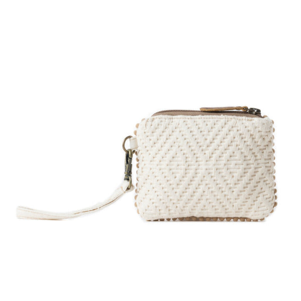 Sierra Whisper Woven Myra Pouch Dusty Ivory S-12814