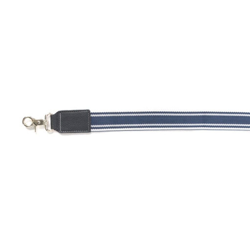 Millingston Canvas Accessory Strap in BLUE + WHITES-11856