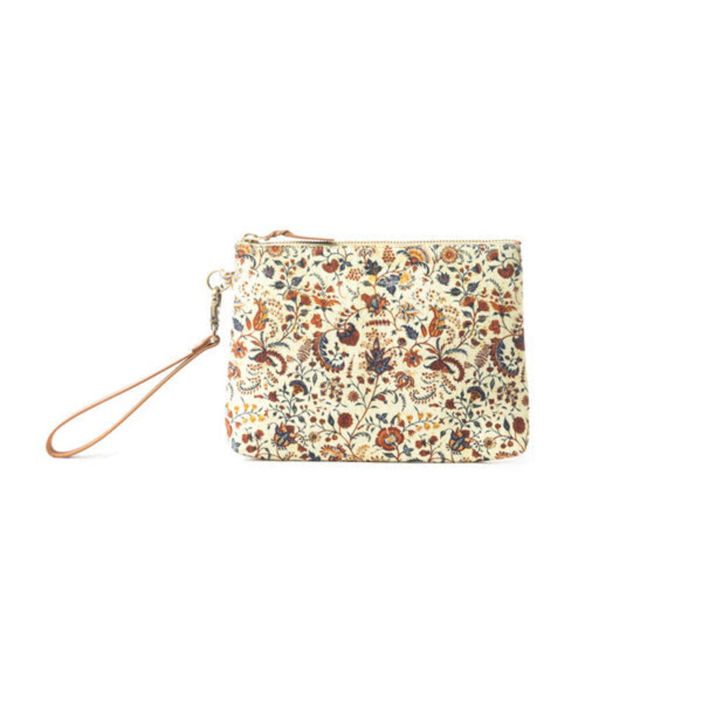 Peace & Serenity Blossoms Myra Clutch Bag in Off WHITE S-11892