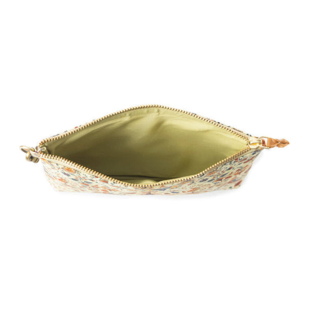 Peace & Serenity Blossoms Myra Clutch Bag in Off WHITE S-11892