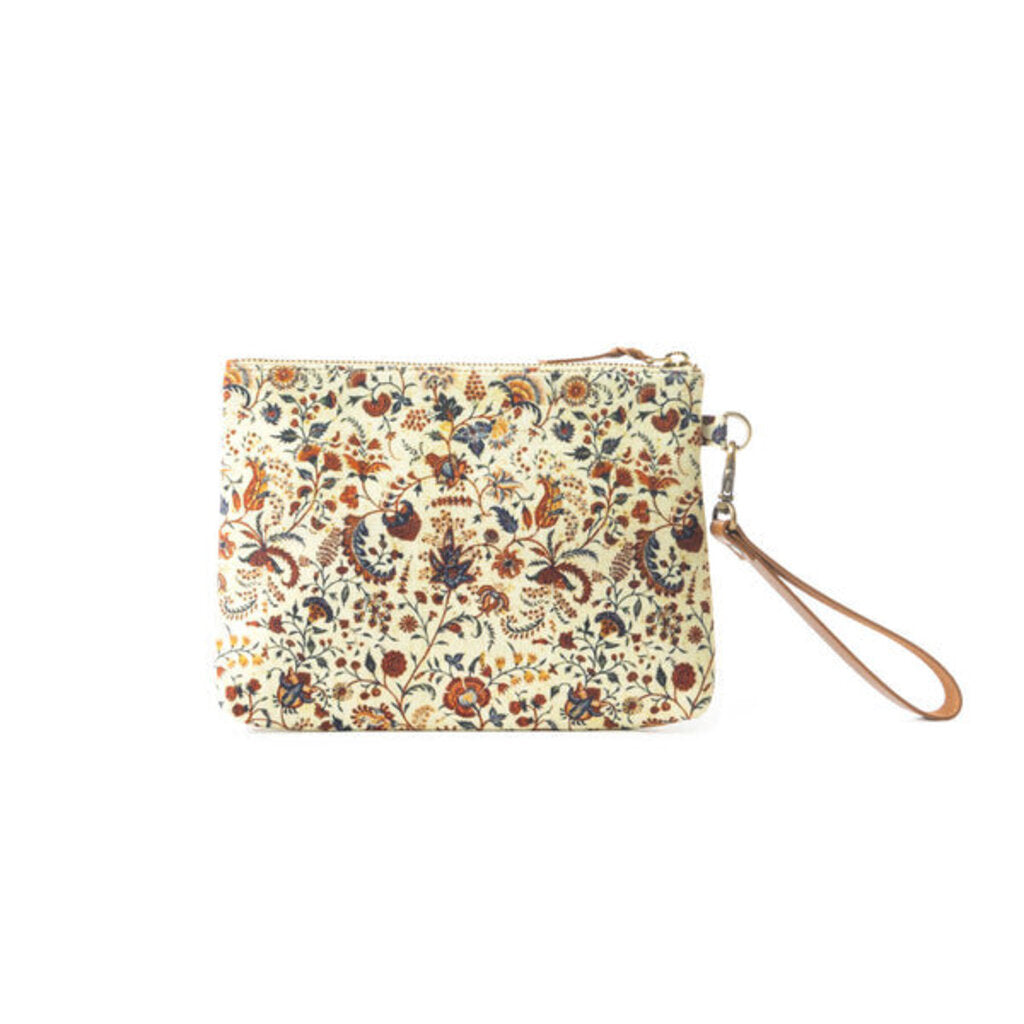 Peace & Serenity Blossoms Myra Clutch Bag in Off WHITE S-11892