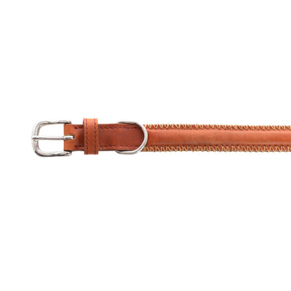 Rio Correr Leather Dog Collar in Caramel S-10639 LG
