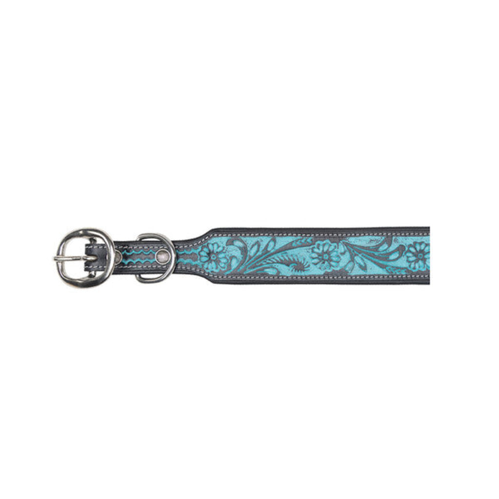 Durango Daisy Hand Tooled Dog Collar S-10202 SM