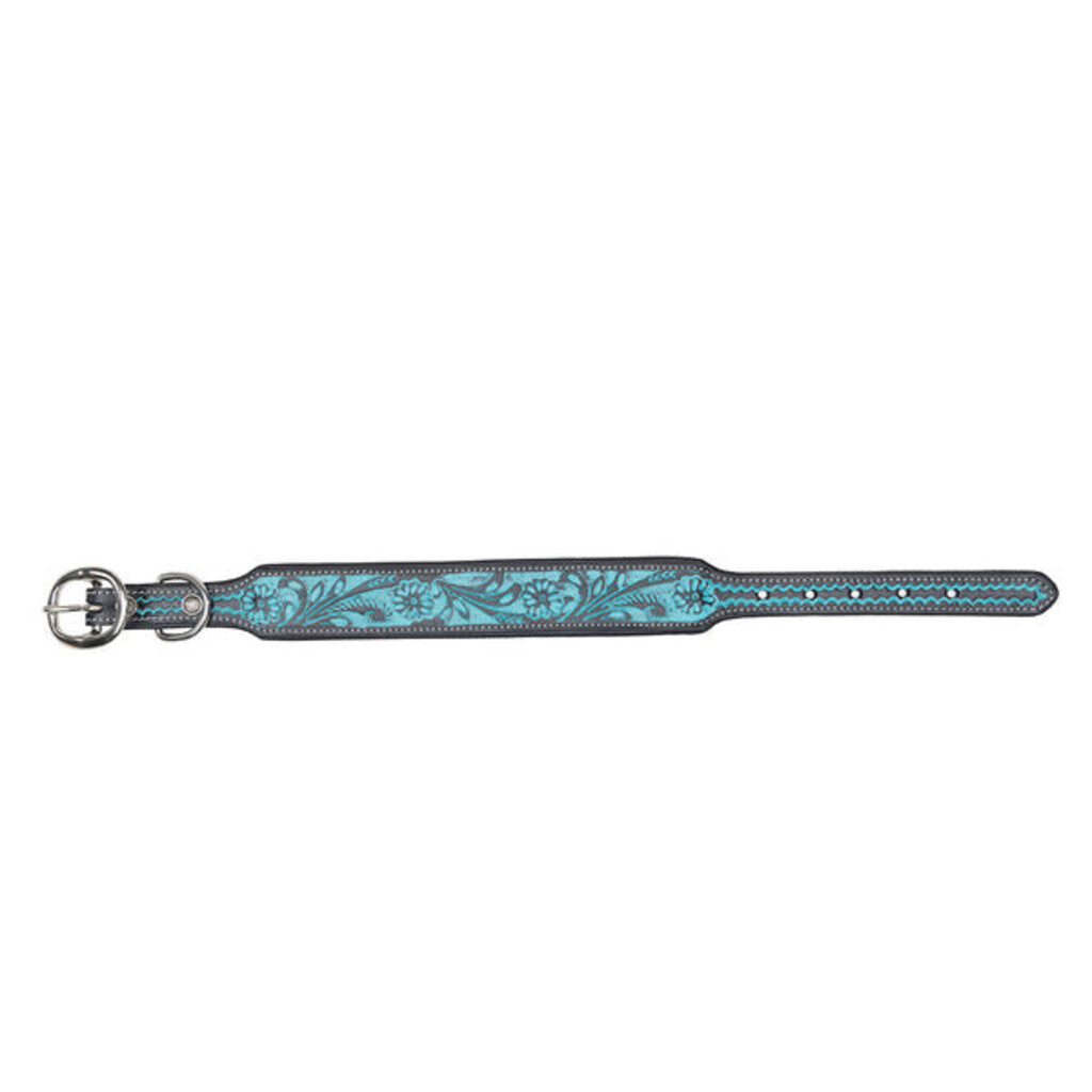 Durango Daisy Hand Tooled Dog Collar S-10202 SM