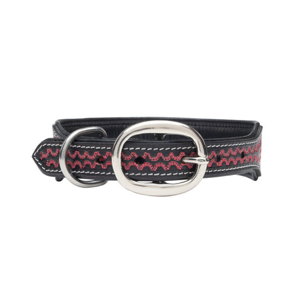 Lucky Diego Hand Tooled Dog Collar S-10201 SM
