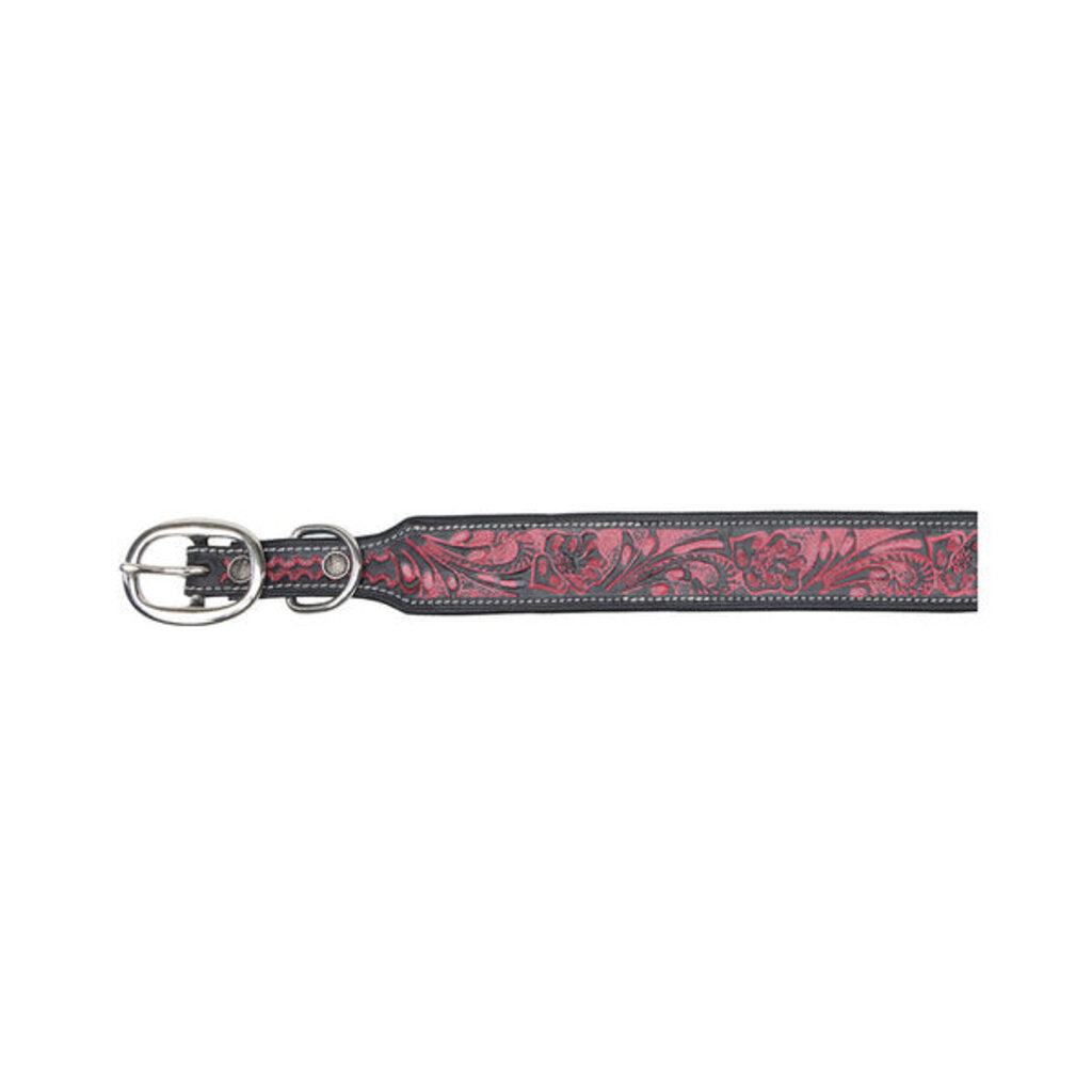 Lucky Diego Hand Tooled Dog Collar S-10201 SM