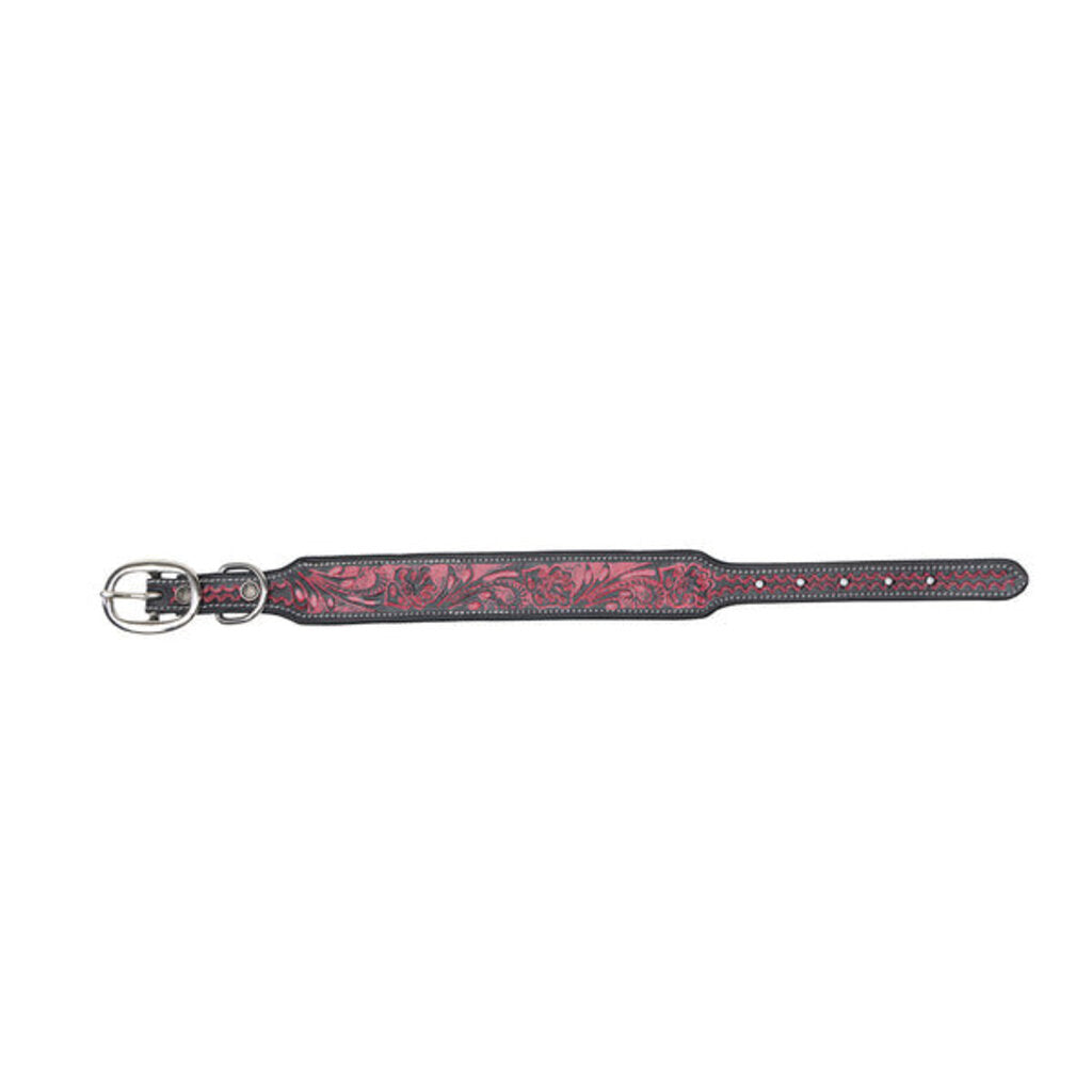 Lucky Diego Hand Tooled Dog Collar S-10201 SM