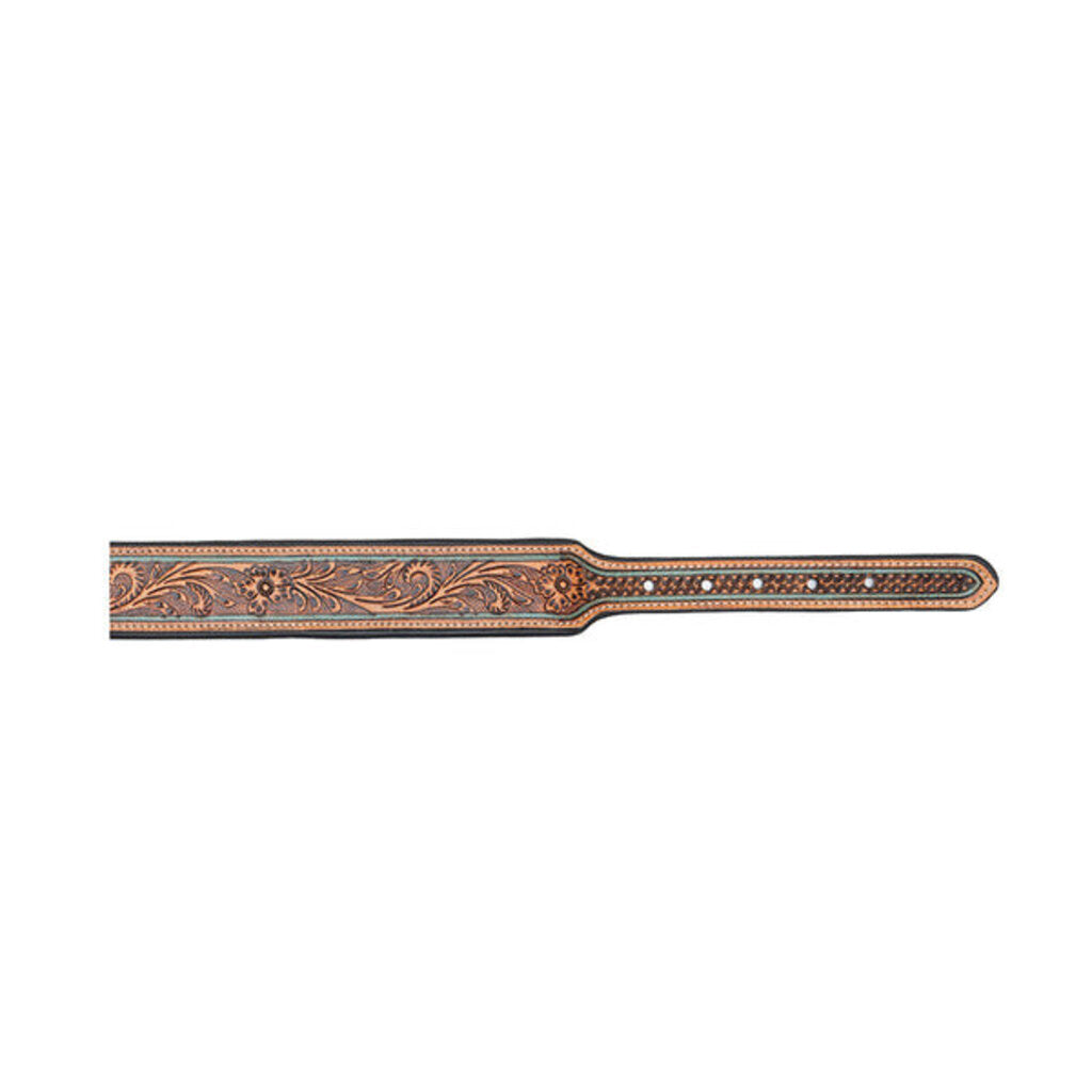 Trusted Amigo Hand Tooled Leather Dog Collar S-10200 SM