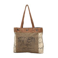 By-Cycle Print Canvas Tote Bag S-0935