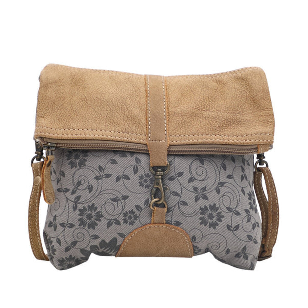 Teal and Tan Crossbody Myra Bag S-1483