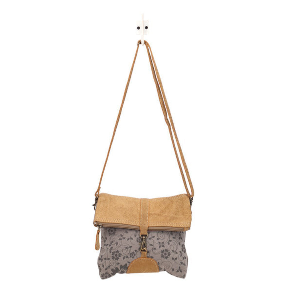 Teal and Tan Crossbody Myra Bag S-1483
