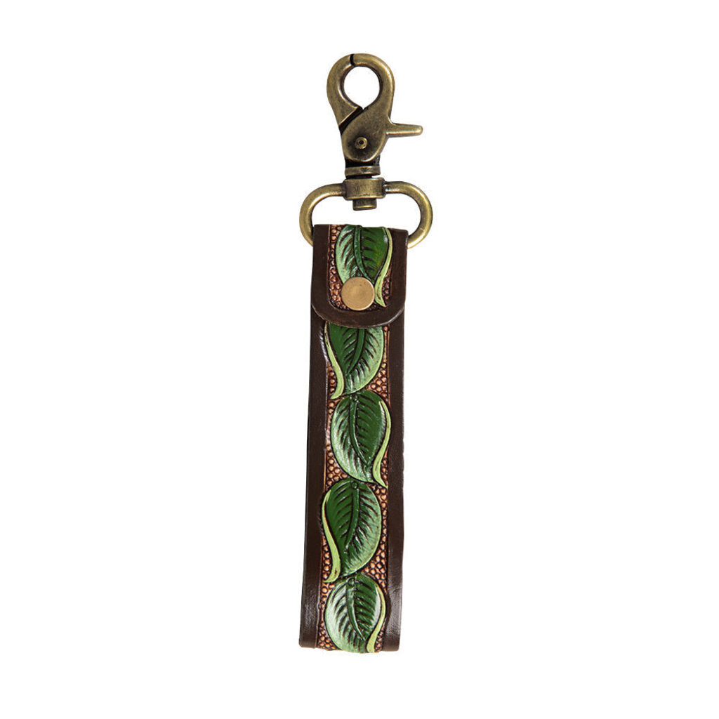 River Valley Hand Tooled Key Fob Myra S-7544