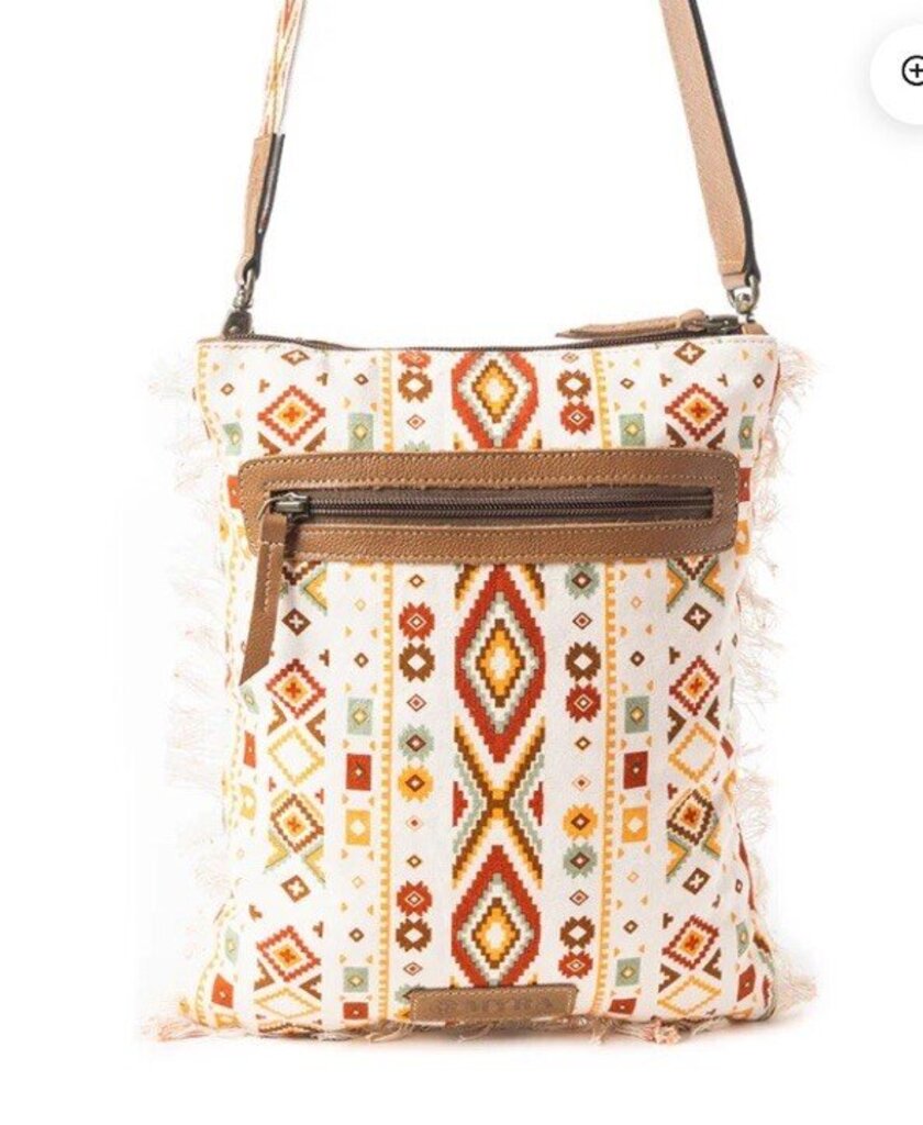 Beautiful Tapestry Myra Crossbody Bag In OFF WHITE S-10913