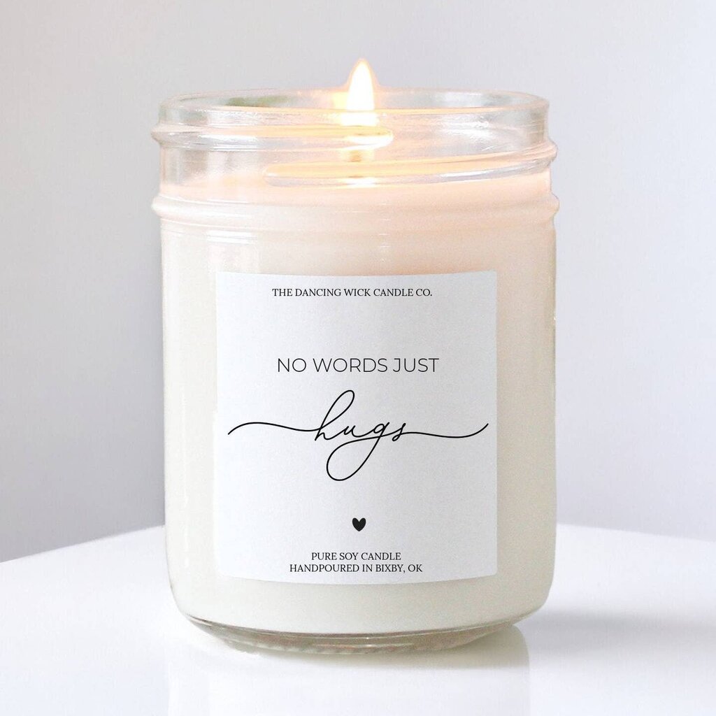 No Words Just Hugs Warm Wishes Soy Cande 8 oz
