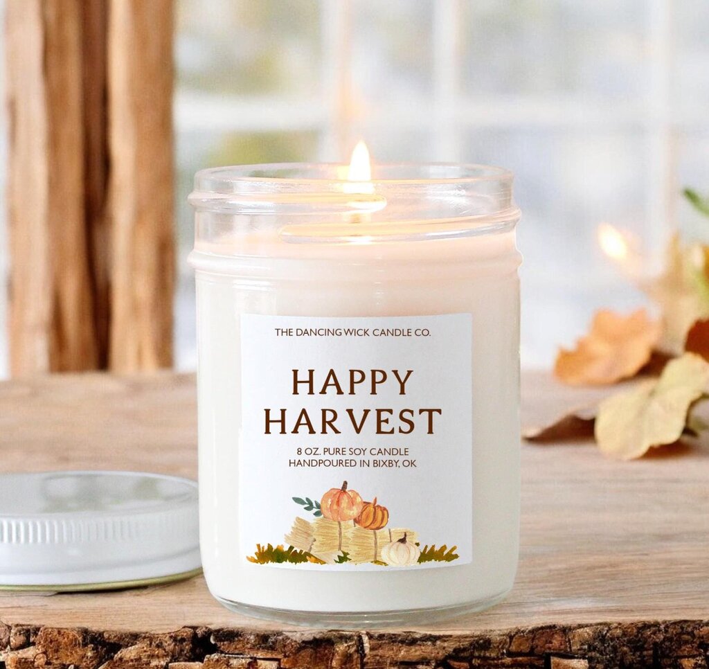 "Happy Harvest" Pumpkin Patch 4 oz Soy Candle