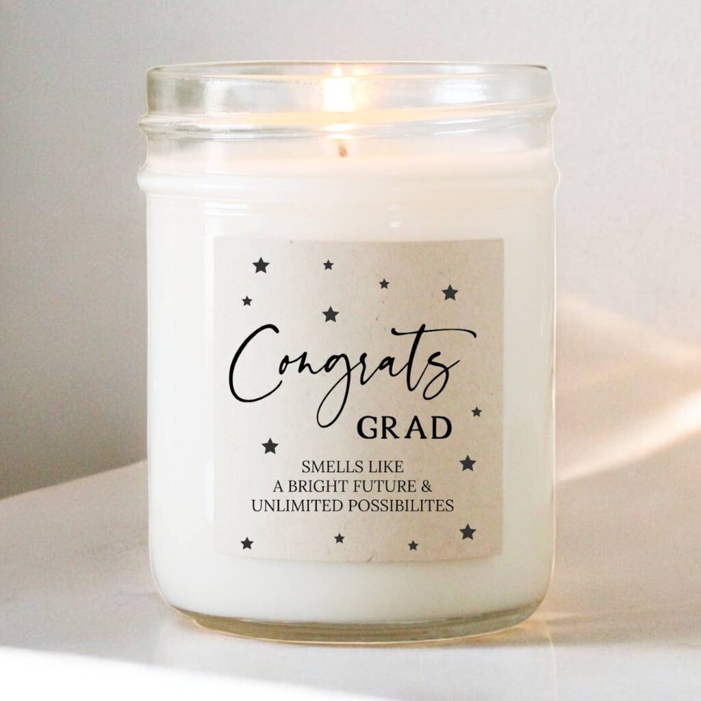 Congrats Grad Bright Future Bora Bora Mini Soy Candle 4 oz