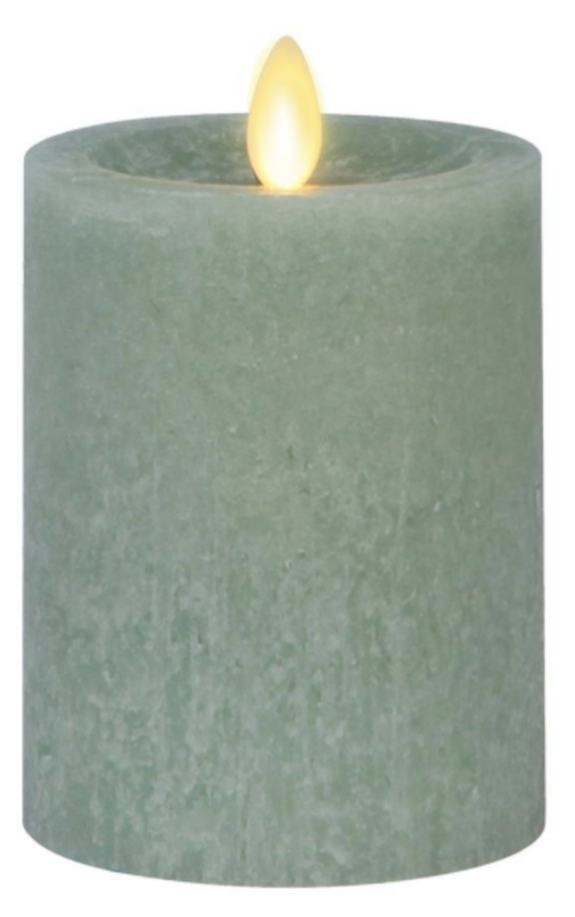 4.5" Iceberg Green SEAGLASS Wax LUMINARA Candle 18678A-GR SM
