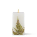 6.5" FERN White Wax LUMINARA Candle 18174A-3