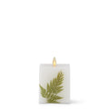 4.5" FERN White Wax LUMINARA Candle 18174A-FERN-1
