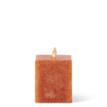 4.5" ORANGE Wax Square LUMINARA Candle 18174A-OR-1 SM